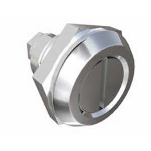 Southco Quarter-Turn Cam Latch with Detent, Slotted Recess, without Cam, Sealed, Stainless Steel, Passivated