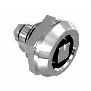 Southco Quarter-Turn Cam Latch, Railway Standard, without Cam, Sealed, Zinc Alloy, Chrome Plated, Bright