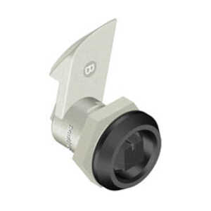 Southco Quarter-Turn Cam Latch, Railway Standard, 23mm (.91") Grip, Sealed, Zinc Alloy, Powder Coat, Black