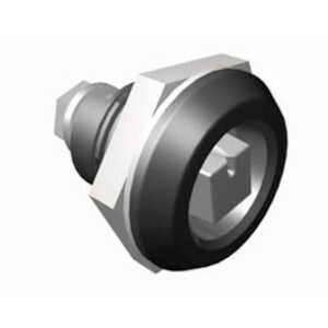 Southco Quarter-Turn Cam Latch, Railway Standard, without Cam, Sealed, Zinc Alloy, Powder Coat, Black