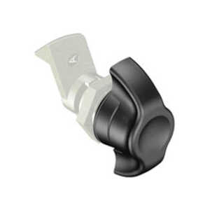 Southco Quarter-Turn Cam Latch, Wing, 23mm (.91") Grip, Not Sealed, Zinc Alloy, Powder Coat, Black