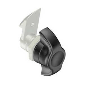 Southco Quarter-Turn Cam Latch, Wing, 23mm (.91") Grip, Not Sealed, Zinc Alloy, Powder Coat, Black