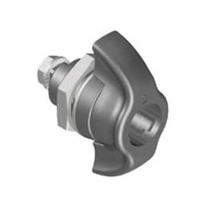 Southco Quarter-Turn Cam Latch, Key Locking (without Lock Core) Wing, without Cam, Sealed, Zinc Alloy, Powder Coat, Black