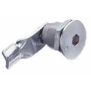 Southco Quarter-Turn Cam Latch, 8 mm Hex Recess, 44mm (1.73") Grip, Sealed, Zinc Alloy, Chrome Plated, Bright