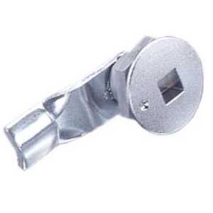Southco Quarter-Turn Cam Latch, 8 mm Square Recess, 18mm (.71") Grip, Not Sealed, Zinc Alloy, Chrome Plated, Bright