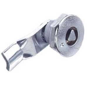 Southco Quarter-Turn Cam Latch, 8 mm Triangle Recess, 24mm (.94") Grip, Not Sealed, Zinc Alloy, Chrome Plated, Bright