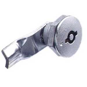 Southco Quarter-Turn Cam Latch, 5 mm Double Bitted Recess, 32mm (1.25") Grip, Sealed, Zinc Alloy, Chrome Plated, Bright