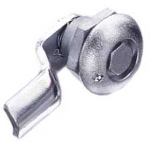 Southco Quarter-Turn Cam Latch, Bellcore 216, 0mm (0") Grip, Sealed, Zinc Alloy, Chrome Plated, Bright