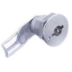 Southco Quarter-Turn Cam Latch, 3 mm Double Bitted Recess, 18mm (.71") Grip, Sealed, Zinc Alloy, Chrome Plated, Bright