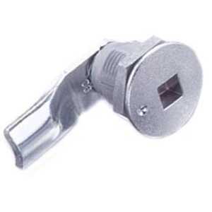 Southco Quarter-Turn Cam Latch, 8 mm Square Recess, 18mm (.71") Grip, Not Sealed, Zinc Alloy, Chrome Plated, Bright