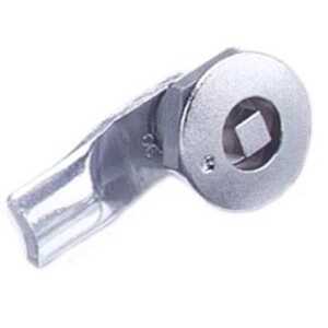 Southco Quarter-Turn Cam Latch, 7 mm Square Recess, 8mm (.31") Grip, Sealed, Zinc Alloy, Chrome Plated, Bright