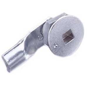Southco Quarter-Turn Cam Latch, 8 mm Square Recess, 8mm (.31") Grip, Sealed, Zinc Alloy, Chrome Plated, Bright