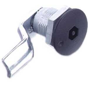 Southco Quarter-Turn Cam Latch, Bellcore Electronics, 10mm (.39") Grip, Sealed, Zinc Alloy, Powder Coat, Black