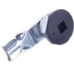 Southco Quarter-Turn Cam Latch, 8 mm Square Recess, 18mm (.71") Grip, Sealed, Zinc Alloy, Powder Coat, Black
