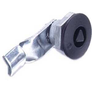 Southco Quarter-Turn Cam Latch, 8 mm Triangle Recess, 28mm (1.10") Grip, Not Sealed, Zinc Alloy, Powder Coat, Black