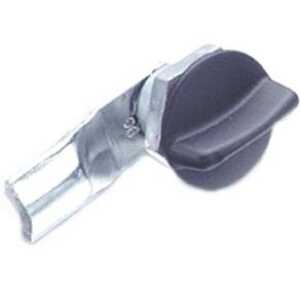 Southco Quarter-Turn Cam Latch, Short Wing, 6mm (.24") Grip, Sealed, Zinc Alloy, Powder Coat, Black