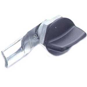 Southco Quarter-Turn Cam Latch, Tall Wing, 8mm (.31") Grip, Not Sealed, Zinc Alloy, Powder Coat, Black
