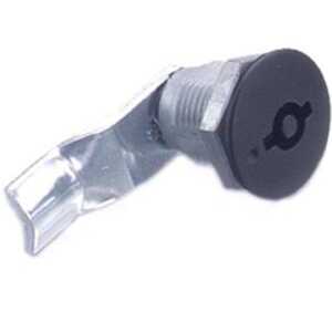 Southco Quarter-Turn Cam Latch, 5 mm Double Bitted Recess, 44mm (1.73") Grip, Sealed, Zinc Alloy, Powder Coat, Black