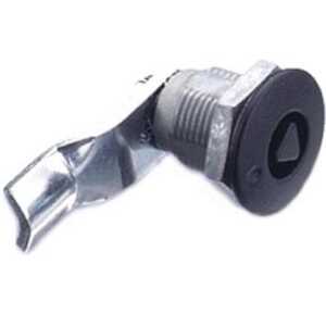 Southco Quarter-Turn Cam Latch, 8 mm Triangle Recess, 30mm (1.18") Grip, Not Sealed, Zinc Alloy, Powder Coat, Black