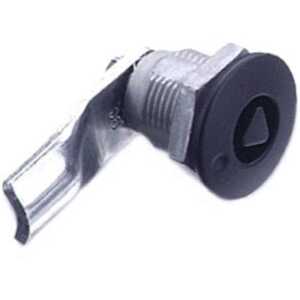 Southco Quarter-Turn Cam Latch, 8 mm Triangle Recess, 18mm (.71") Grip, Not Sealed, Zinc Alloy, Powder Coat, Black