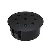 Micro Plastics 1" Vent Plug, .453" H, Heat Stabilized Nylon, Black, 500/Pack