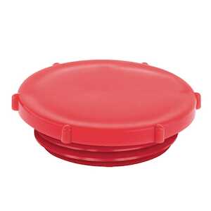 Richco M25 x 1.5 Threaded Plug, Round Head, LDPE, Red