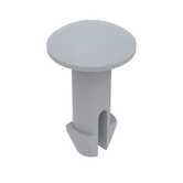 Essentra Push Rivet, .098" Mounting Hole Dia, .22" L, Nylon, Natural, 1000/Pack