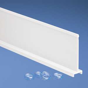 Panduit Panduct® Type NNC Halogen-Free Solid Duct Divider Wall, 75mm x 2m, White