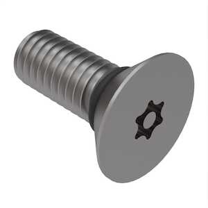 Zago 8-32 X 3/8" L, Tamper Resistant Torx, 82 Degree Flat Head Sealing Screw, Stainless Steel, Buna O-Ring