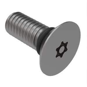 Zago M3 X 16mm L, Tamper Resistant Torx, 90 Degree Flat Head Sealing Screw, Stainless Steel, Buna O-Ring