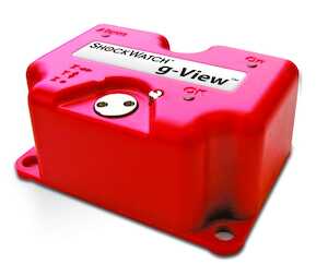 SpotSee ShockWatch G View Impact Recorder 10G 25Htz, 10 G Range, Red
