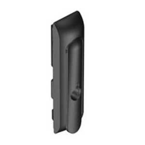 Southco Swinghandle Latch, Large, w/o Padlock Hasp, Use w/ Linear Actuator, Locking DIN Profile, no Lock Supplied, Non-Sealed, Zinc Alloy, Powder Coat, Black