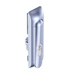 Southco Swinghandle Latch, Large, w/o Padlock Hasp, Use w/ Linear Actuator, CH 751 Key DIN, Non-Sealed, Zinc Alloy, Satin Chrome