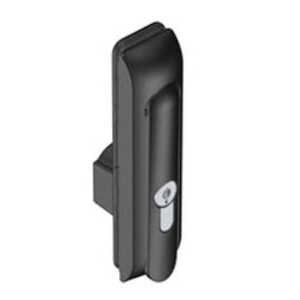 Southco Swinghandle Latch, Large, w/o Padlock Hasp, Use w/ Linear Actuator, CH 300 Key DIN, Sealed, Zinc Alloy, Powder Coat, Black