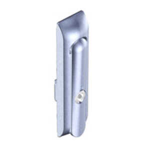 Southco Swinghandle Latch, Medium, w/o Padlock Hasp, Use w/ Linear Actuator, 5 mm Double Bit, Non-Sealed, Zinc Alloy, Satin Chrome