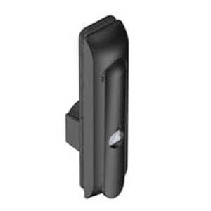 Southco Swinghandle Latch, Large, w/o Padlock Hasp, Use w/ Linear Actuator, 8 mm Triangle, Sealed, Zinc Alloy, Powder Coat, Black