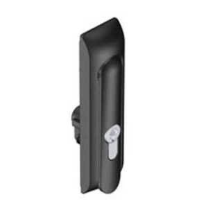 Southco Swinghandle Latch, Large, w/o Padlock Hasp, Use w/ Linear Actuator, 5 mm Double Bit DIN, Non-Sealed, Zinc Alloy, Powder Coat, Black