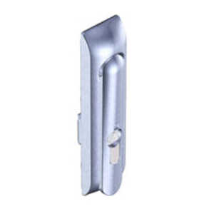 Southco Swinghandle Latch, Medium, w/o Padlock Hasp, Use w/ Linear Actuator, 8 mm Triangle DIN, Non-Sealed, Zinc Alloy, Satin Chrome