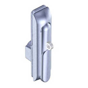Southco Swinghandle Latch, Medium, w/ Padlock Hasp, Use w/ Linear Actuator or as Single Point, Non-Locking w/ Detent, Sealed, Zinc Alloy, Satin Chrome