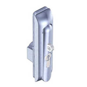 Southco Swinghandle Latch, Large, w/ Padlock Hasp, Use w/ Linear Actuator or as Single Point, CH 333 Key DIN, Sealed, Zinc Alloy, Satin Chrome