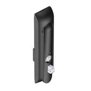 Southco Swinghandle Latch, Large, w/ Padlock Hasp, Use w/ Linear Actuator or as Single Point, Bellcore 216 Key, Non-Sealed, Zinc Alloy, Powder Coat, Black