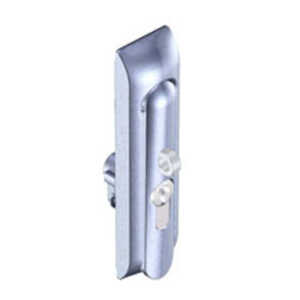 Southco Swinghandle Latch, Large, w/ Padlock Hasp, Use w/ Linear Actuator or as Single Point, 3 mm Double Bit DIN, Non-Sealed, Zinc Alloy, Satin Chrome