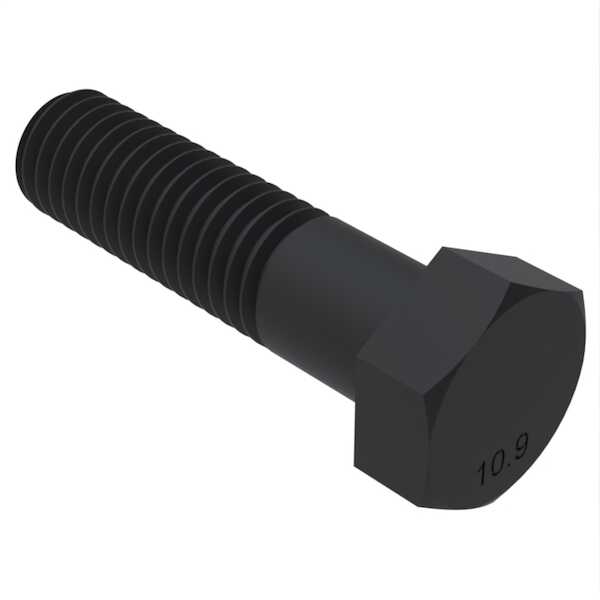 Hardware specialty m10 x 1 x 55mm long hex head cap screw steel