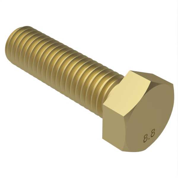 Hardware specialty m10 x 1 25 x 20mm long hex head cap screw steel