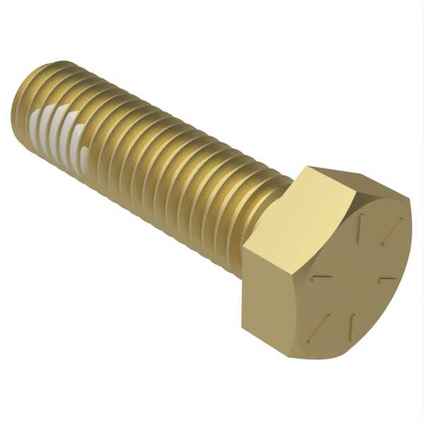 1" - 12 X 2-1/2" Long, Hex Head Cap Screw. Steel Grade 8, Zinc Yellow CL 2 Per QQZ-325, W/ Nylon Patch. Specification - ASME B18.2.1