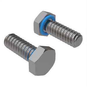 Zago 6-32 X 5/16" L, Hex Head Cap Sealing Screw, Stainless Steel, Fluorosilicone O-Ring