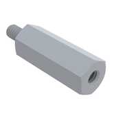 RAF 1/4" Hex Nylon Male-Female Standoff, 4-40, 9/16"L