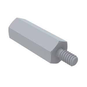 RAF 1/4" Hex Nylon Male-Female Standoff, 4-40, 9/16"L