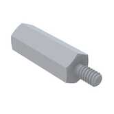 RAF 1/4" Hex Nylon Male-Female Standoff, 4-40, 9/16"L