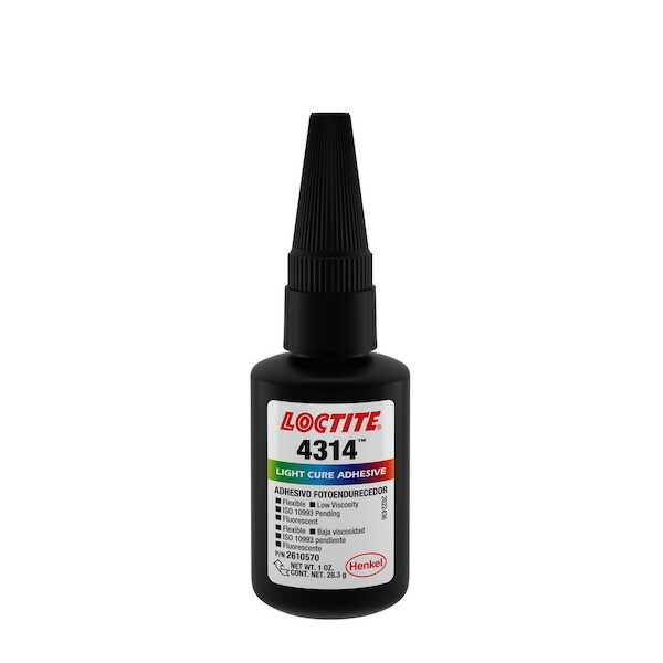 Hardware Specialty Loctite 4314 UV Cure Adhesive, 1 oz Bottle
